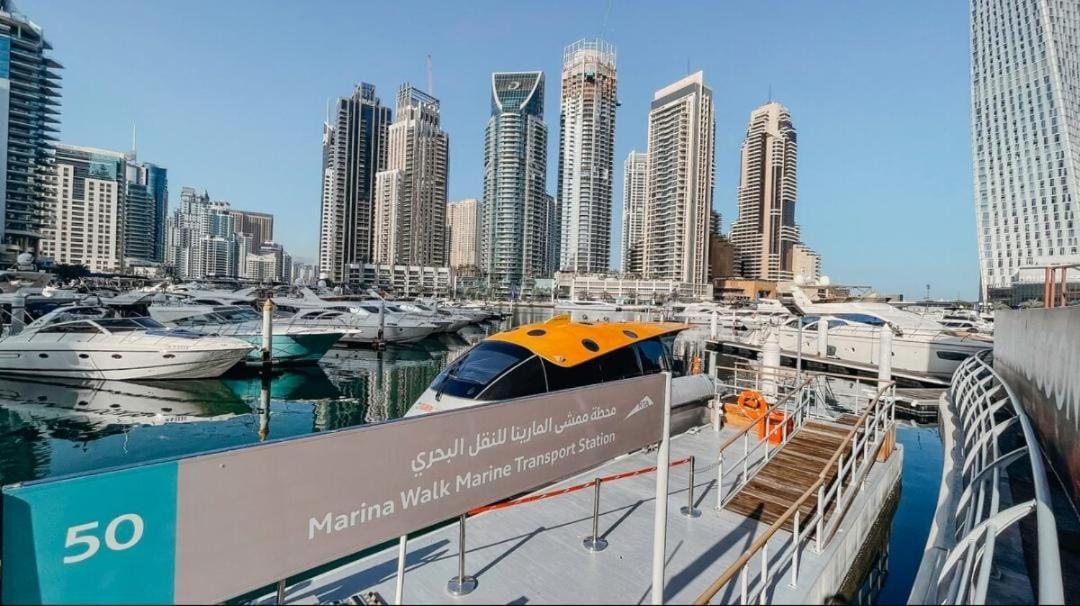 High Floor With City Skyline & Burj Khalifa View 3 Bedroom Unit Marina Дубай Экстерьер фото